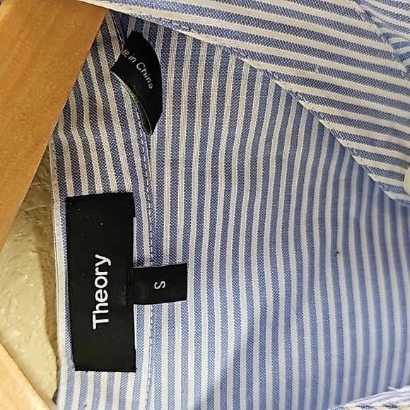 Theory Embroidery Button Down Shirt - Picture 4 of 7